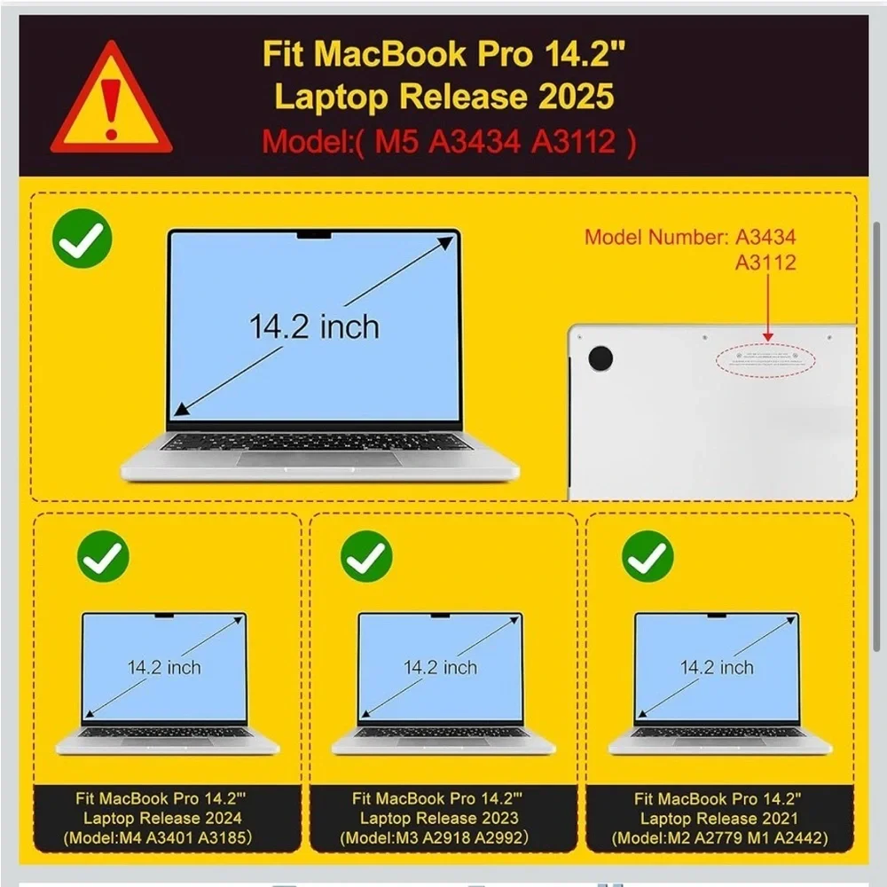 Mektron For 2025 MB Pro 14-Inch M5 Case609/lb2